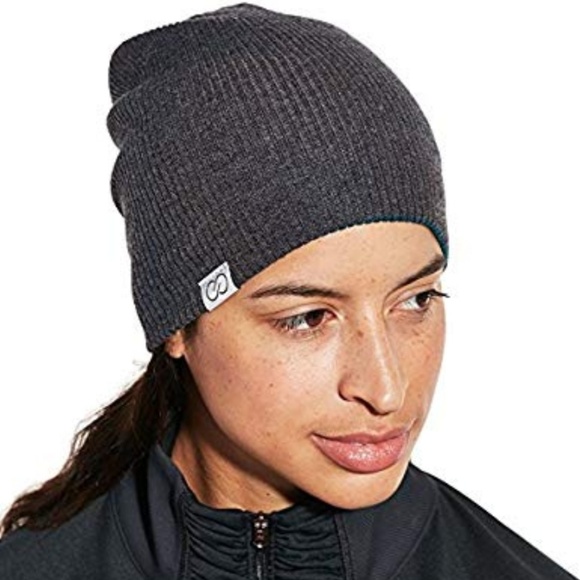 Calia Reversible Teal/Gray Slack All Season Beanie - Picture 1 of 5